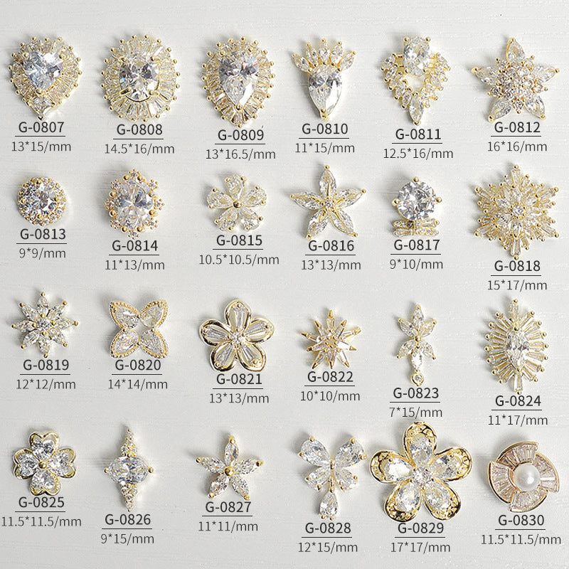 Zircon Nail Decoration