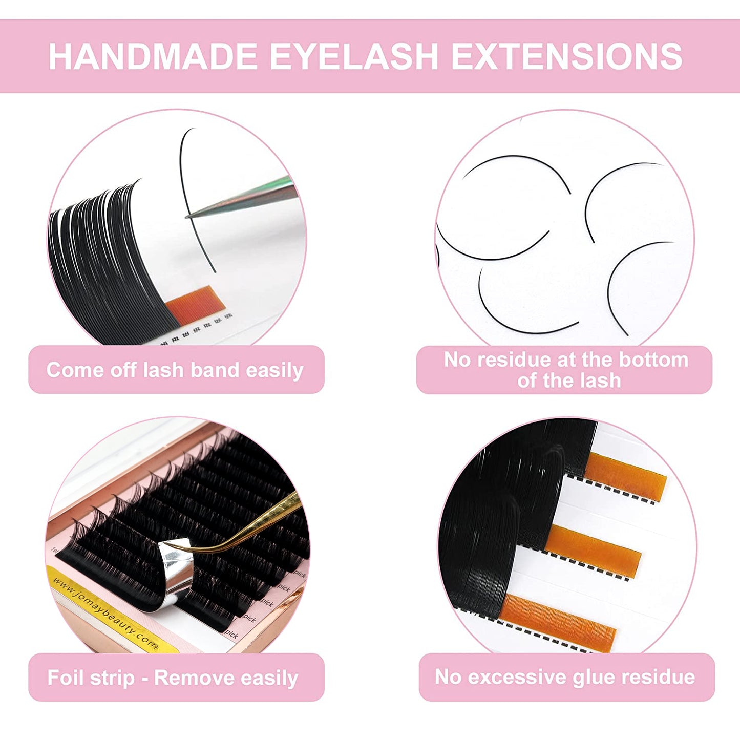 Jomay Nature Lashes 0.03mm 12 Lines(8-16mm)