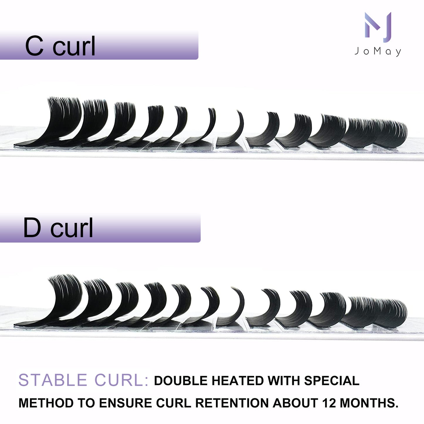 Jomay Nature Lashes 0.07mm 12 Lines(8-16mm)