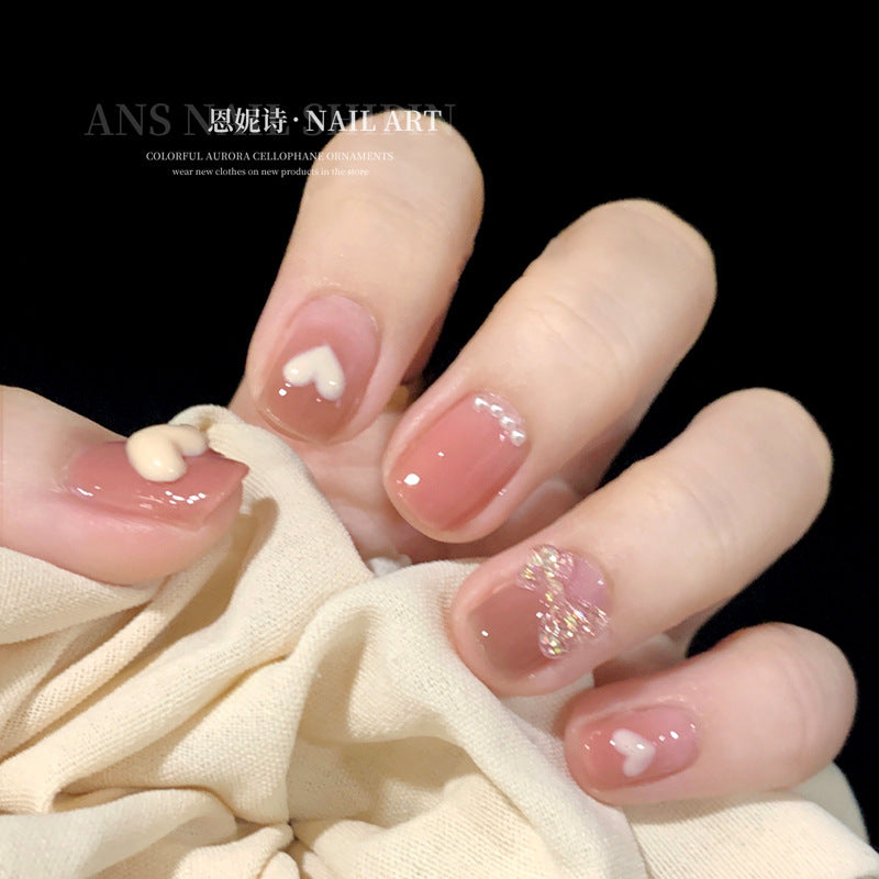 Nail the aurora bowknot