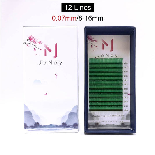 Jomay Green Lashes 0.07mm 12 Lines(8-16mm)