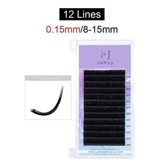Jomay Flat Lashes 0.15mm 12 Lines(8-15mm)