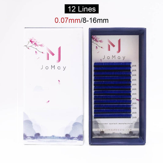 Jomay Blue Lashes 0.07mm 12 Lines(8-16mm)