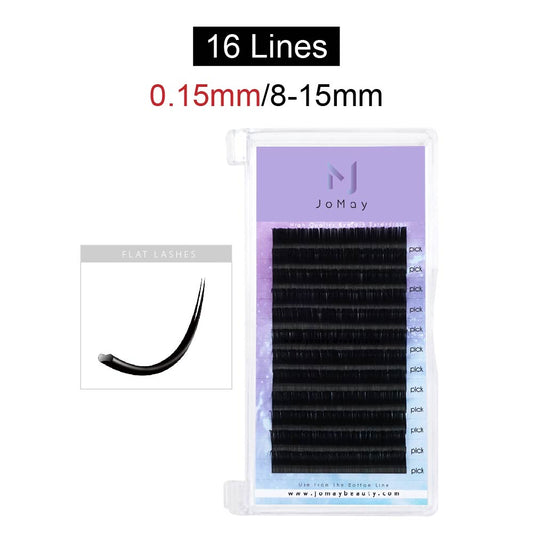 Jomay Flat Lashes 0.15mm 16 Lines(8-15mm)