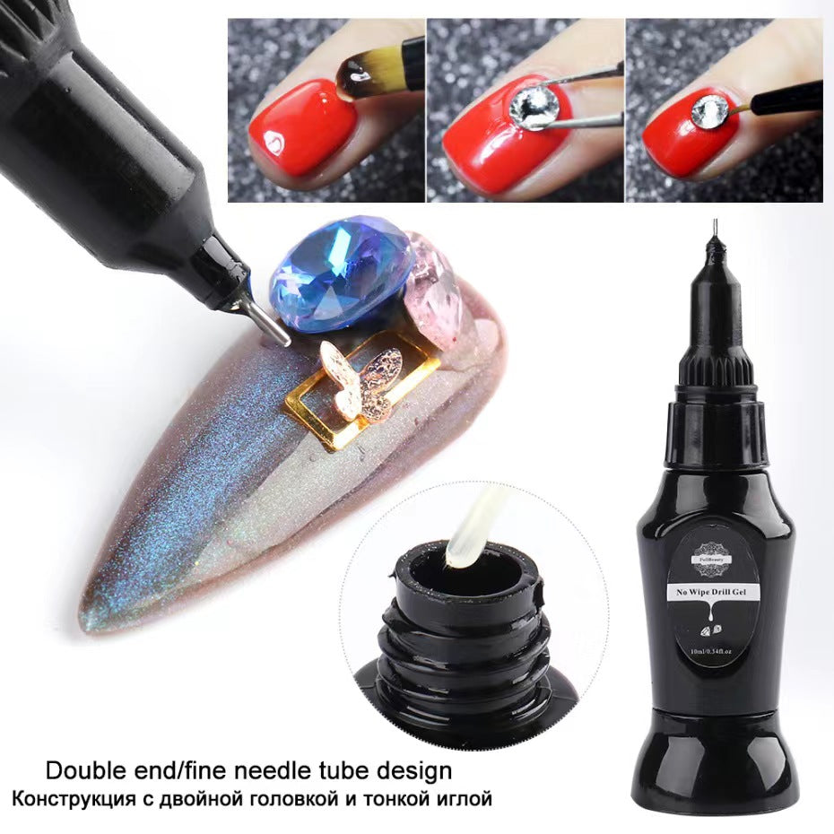 Nail stick drill glue