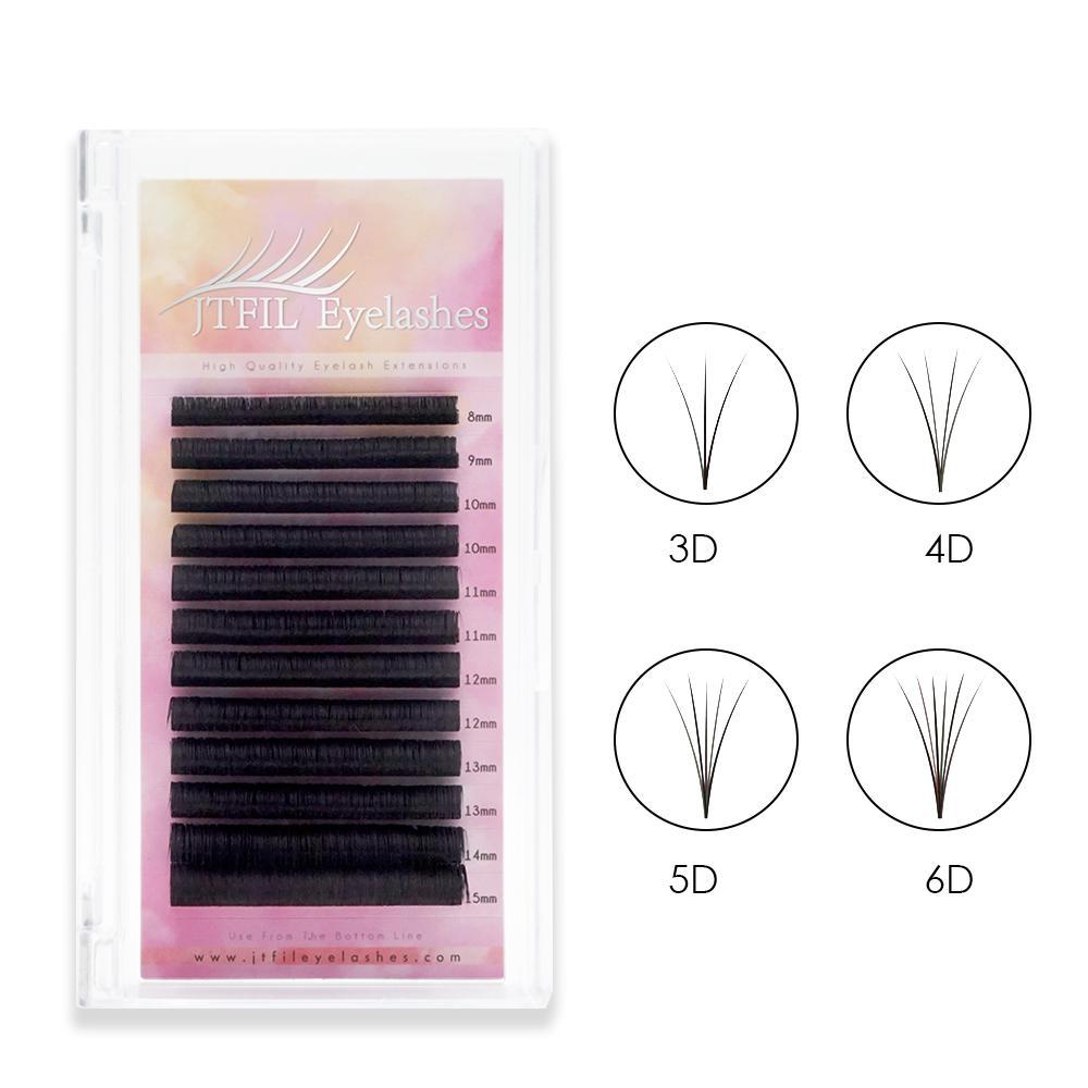 Jomay Easy Fan Lashes 0.03mm 16 Lines(17-25mm)