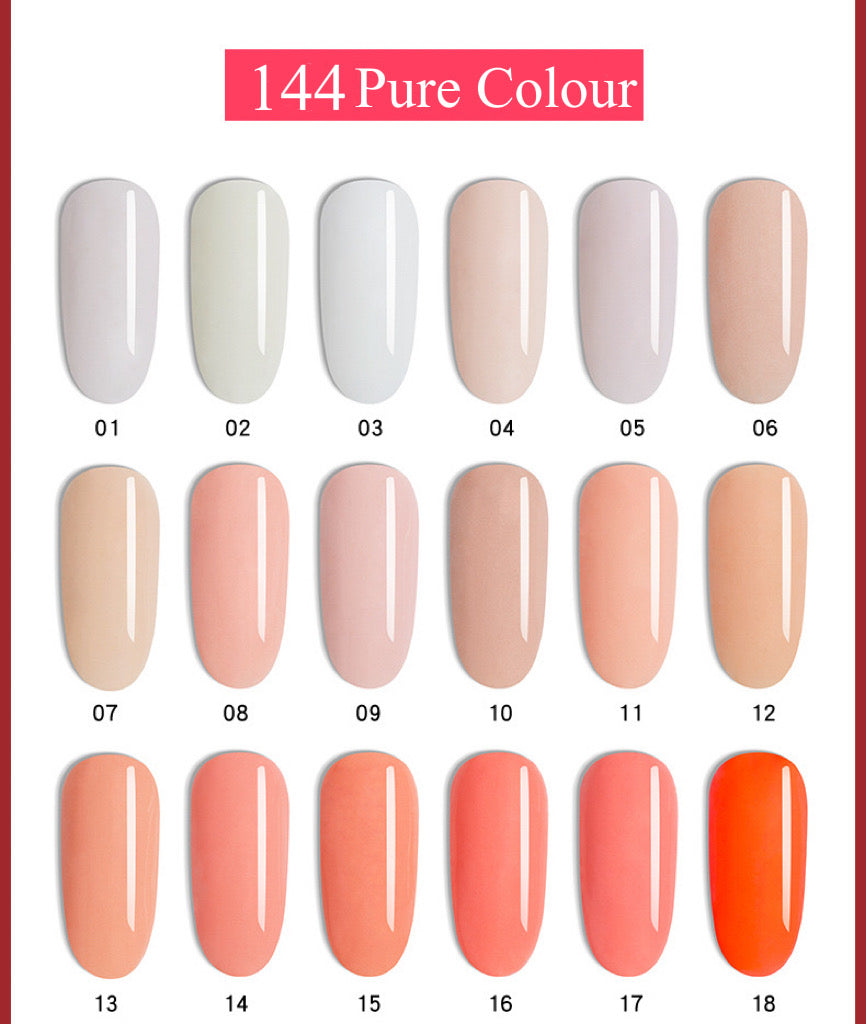 Pure color nail powder