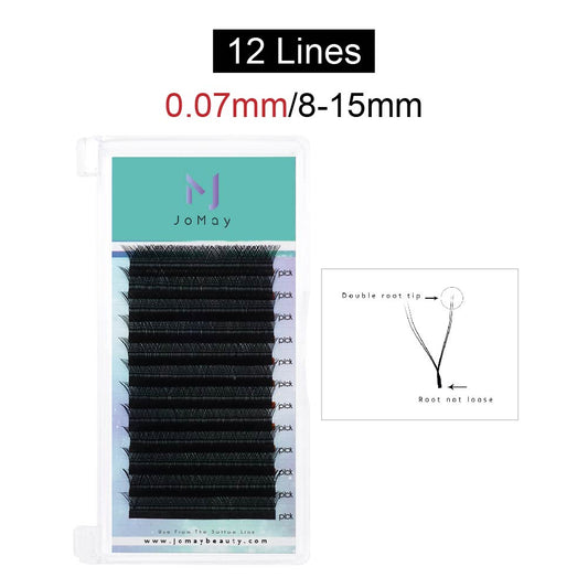 Jomay Y Shape Lashes 0.07mm 12 Lines(8-15mm)