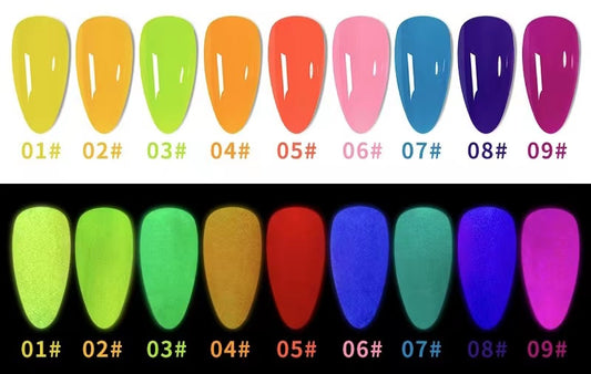 Fluorescent nail polish