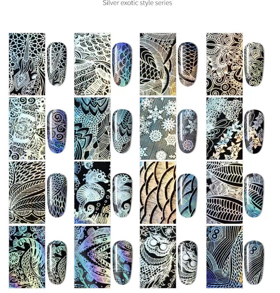 Mirror Nail Decoration
