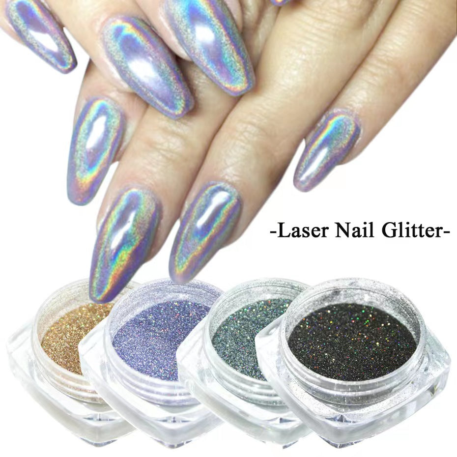 Laser nail glitter powder