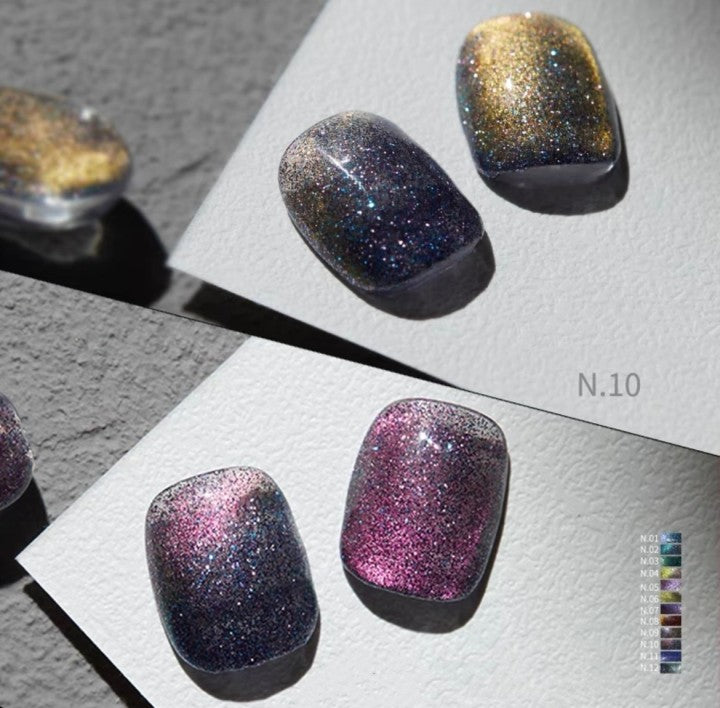 Cat eye nail glue