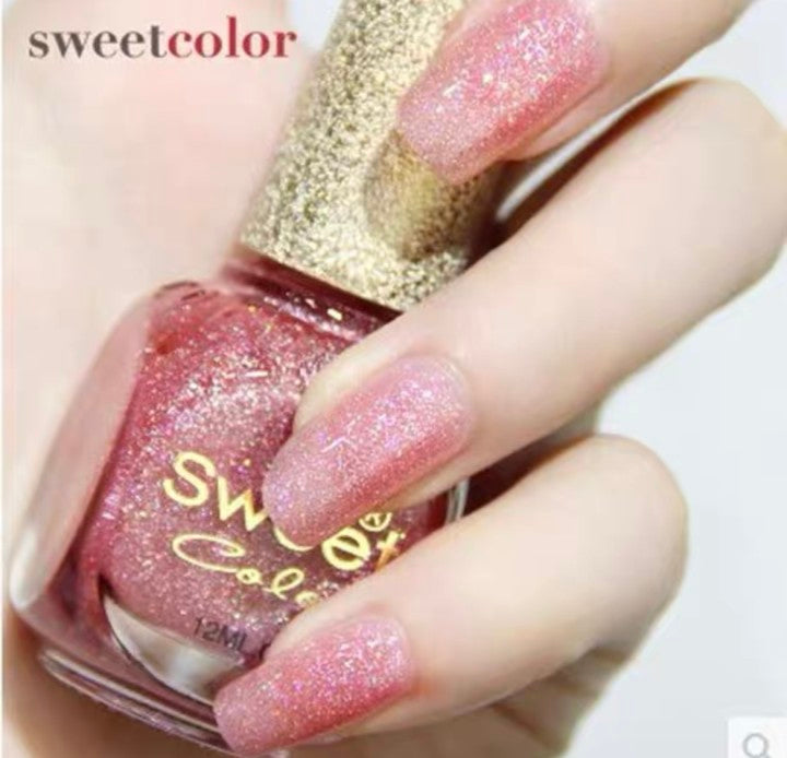 Transparent bottles of visual color nail glue