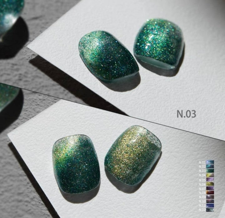 Cat eye nail glue