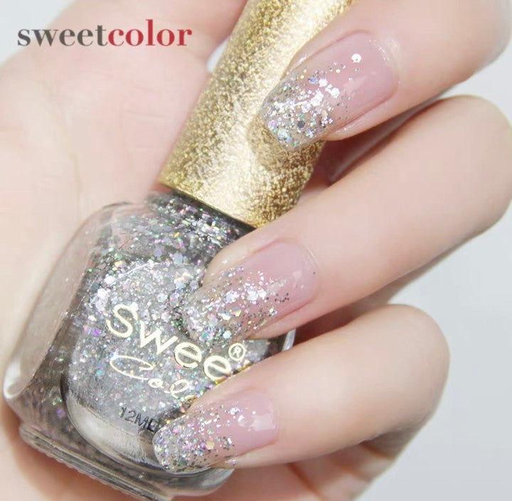 Transparent bottles of visual color nail glue